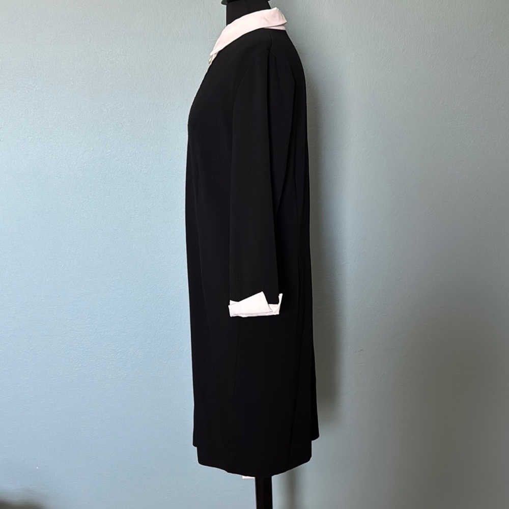 Ming Wang Black and White Midi Dress - Picture 2 of 5